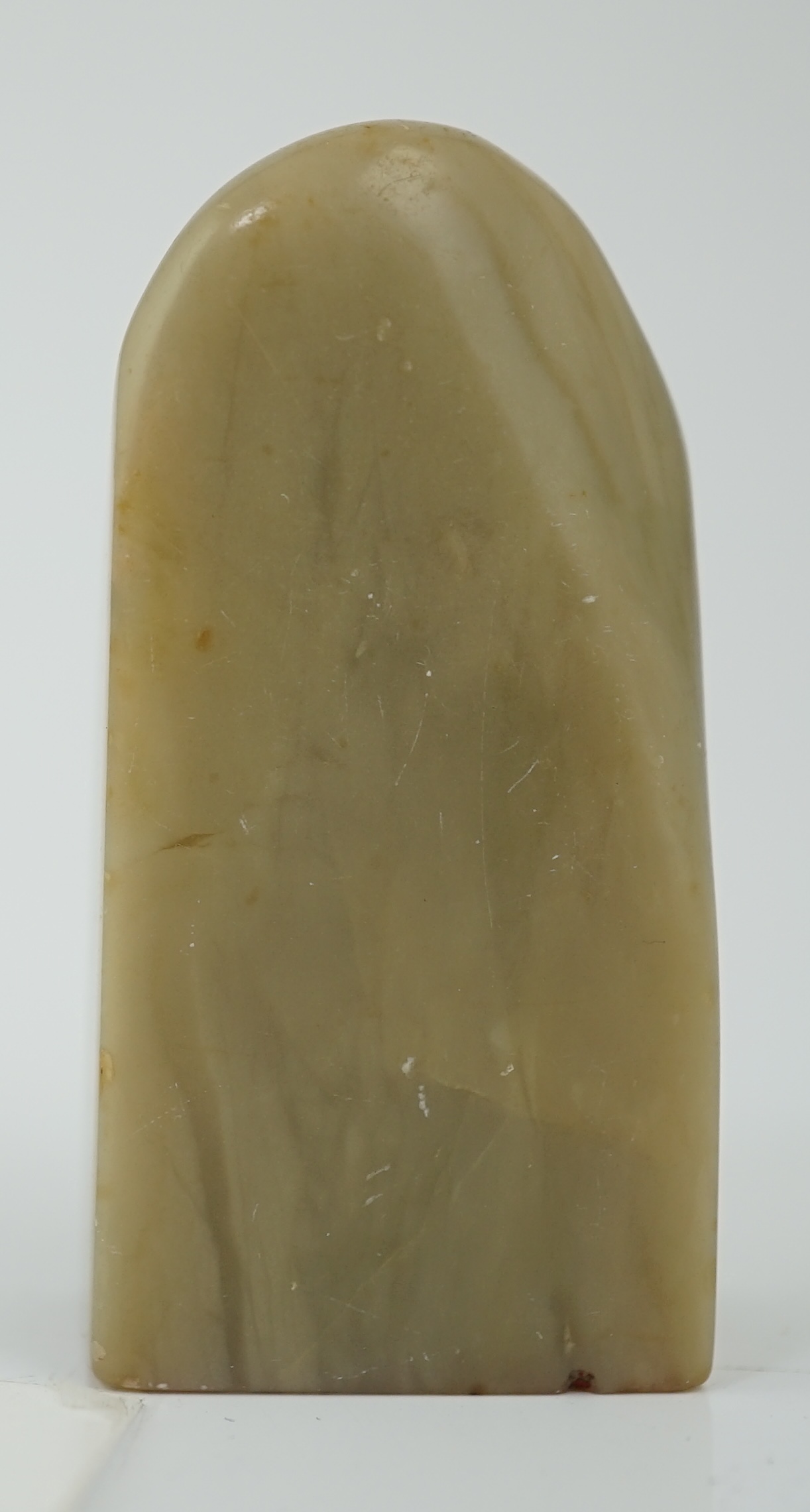 A Chinese soapstone seal, signed ‘Sanqiao’